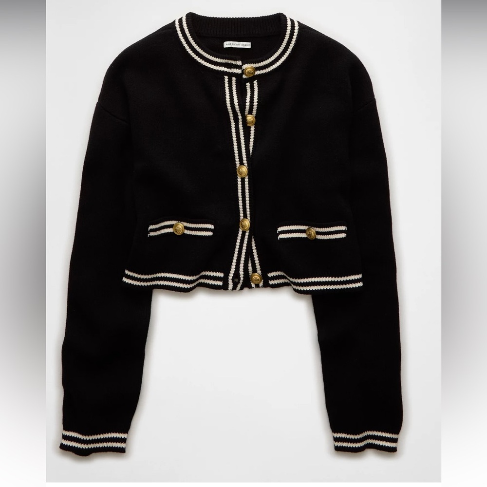 AE Button-Up Crew Neck Cardigan - NWT
